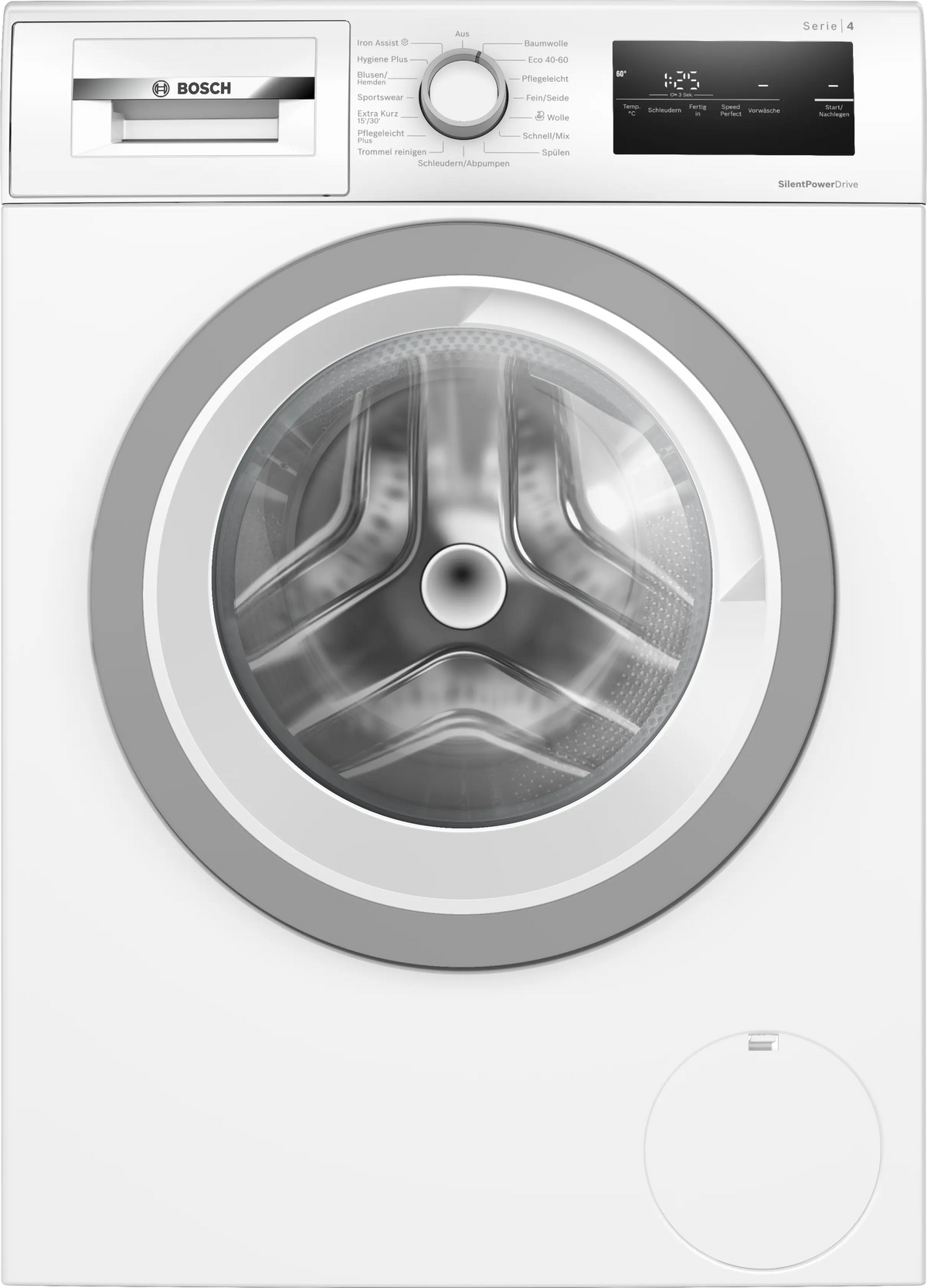 Bosch WAN28127, front-loading washing machine, front view
