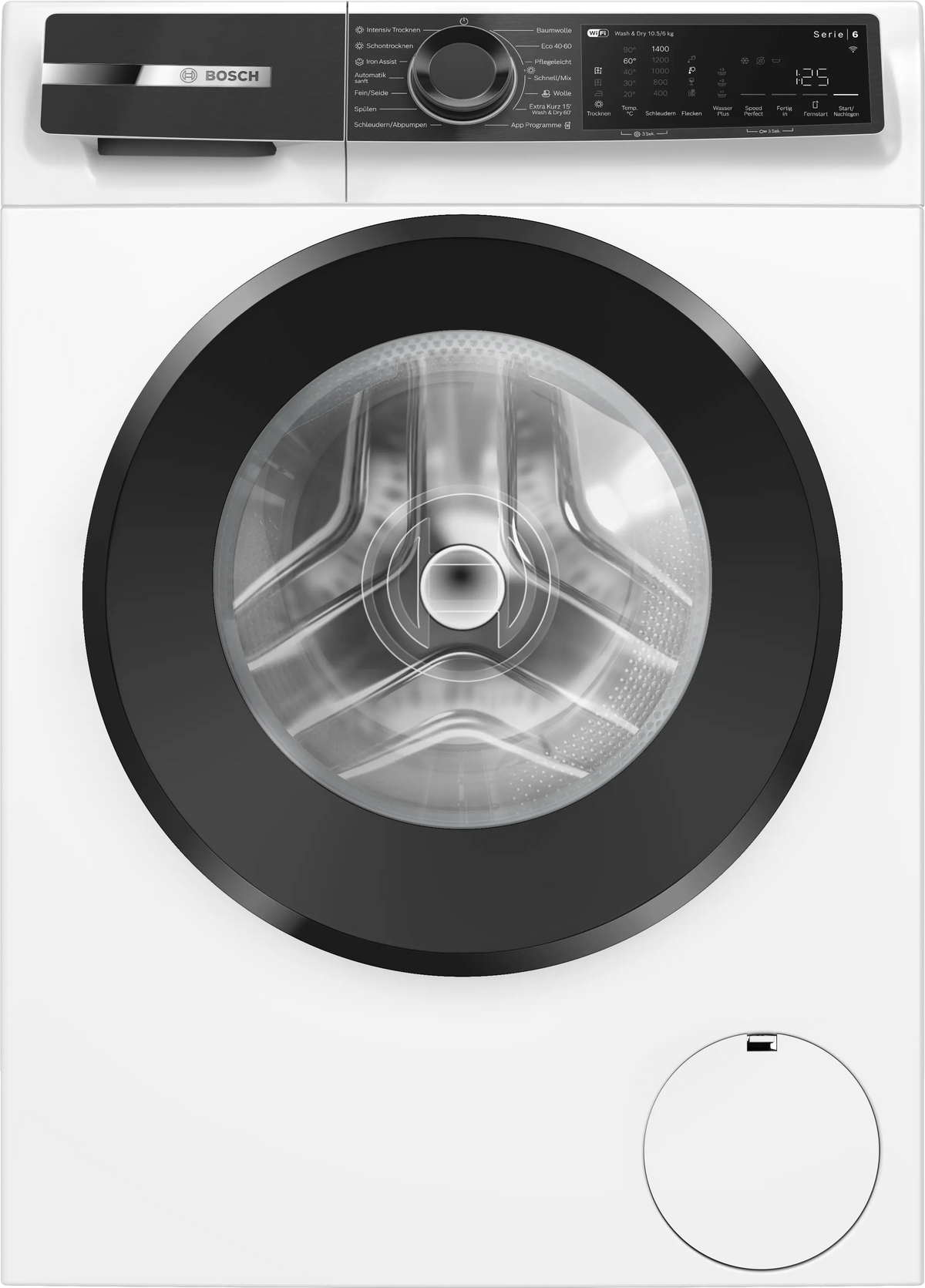 Bosch WNG24443, washer dryer, front view